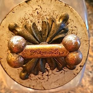 Glass Dog Treat Canister